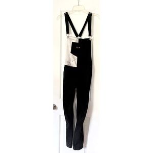 Delia’s black & white overalls